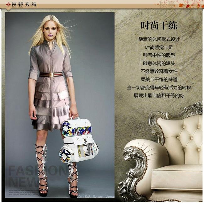 Free shipping Women clothing  half sleeve pleat trench coat fashion coats Black, Apricot, Rose red