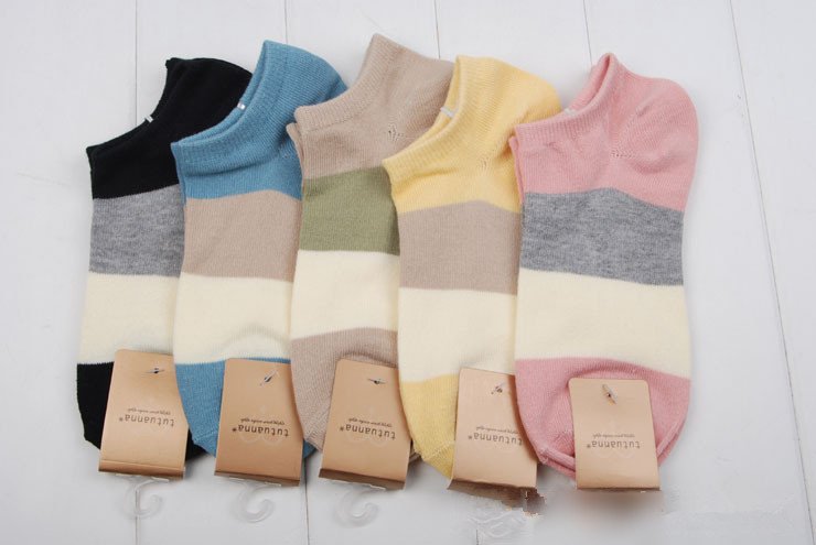 FREE SHIPPING!WOMEN COTTON ANKLE SOCKS,WOMEN FOOT COVER,LADIES STRIPPED SOCKS,20 PAIRS/LOT