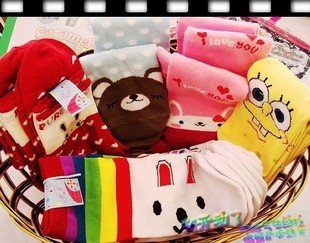 free shipping women cotton cartoon socks,christmas gift