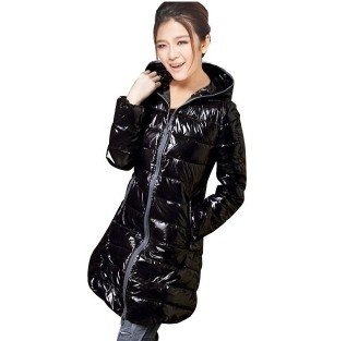 FREE SHIPPING Women cotton down parka Winter Long Jacket Outerwear Overcoat slim fit coat wholesale hooded padded garment