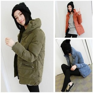 free shipping women down jacket  massifs medium-long clothes pillow thermal wadded Coats Jackets ,Down Parkas