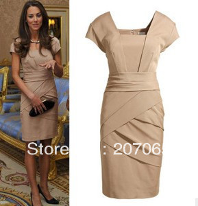 Free shipping women dress,OL ladies' dress  size S,M,L,XL   2 colour