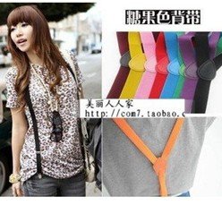 Free Shipping women Elastic Clip-on Solid Braces Suspenders,candy color suspenders/straps clip,width 2.5cm,15colors,25pcs/lot