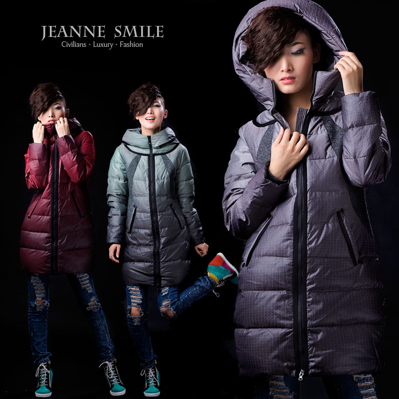 Free shipping Women Fashion Down Coat 90% Feather Thickening Long Styles Outware Warm Winter Down Jacket high quality S M L