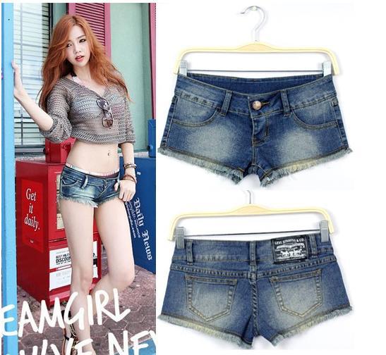 Free shipping,Women Jeans,Fashion Wornout Hot Pants,Lady Wash Denim High-waist Shorts