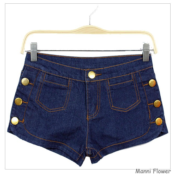 Free shipping,Women Jeans,Fashion Wornout Hot Pants,Lady Wash Denim High-waist Shorts A000