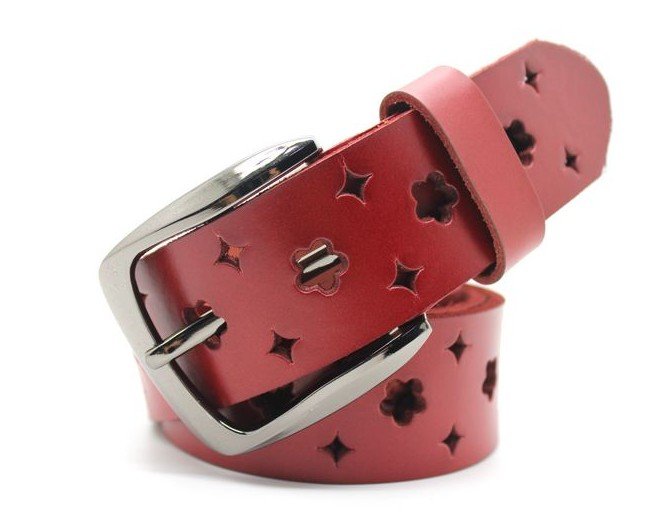 Free shipping/women leather belt /steal head /wlb006/Genuine leather retail or wholesale