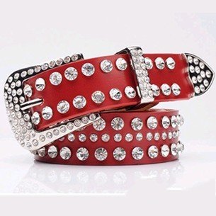 Free shipping/women leather belt /wlb022/steel head/Genuine leather/fashion belt/crystal /retail or wholesale