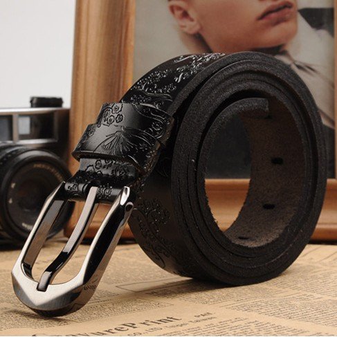 Free shipping/women leather belt /wlb025/steel head/Genuine leather/fashion belt/retail or wholesale