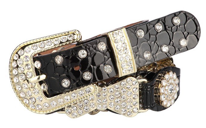 Free shipping/women leather belt /wlb044/alloy head/Genuine leather/pu / crystal/retail or wholesale