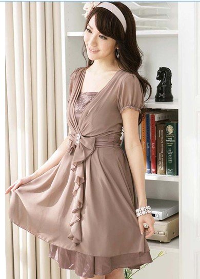 Free shipping women maxi dress 2012 , fashion chiffon summer dresses,big size dress black/khaki/red,slim and secy ladies clothes