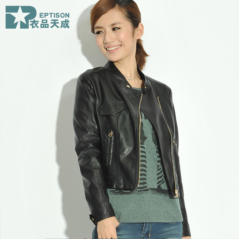 Free shipping Women outerwear autumn outerwear 2012 autumn women's all-match short jacket PU clothing female