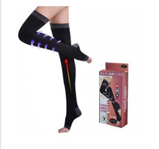 Free shipping women Overnight Slimming Socks Leggings Spats Compression Shaping Leg Stocking slim type beauty leg socks