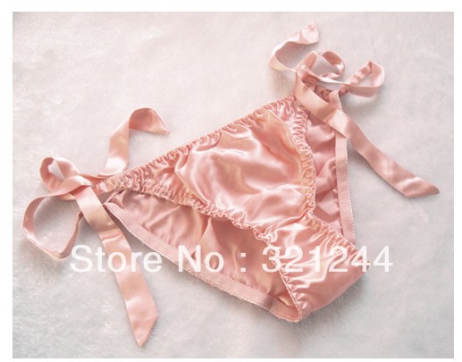 Free shipping women panties solid 100% silk material many colours free size #S-WZSNK003