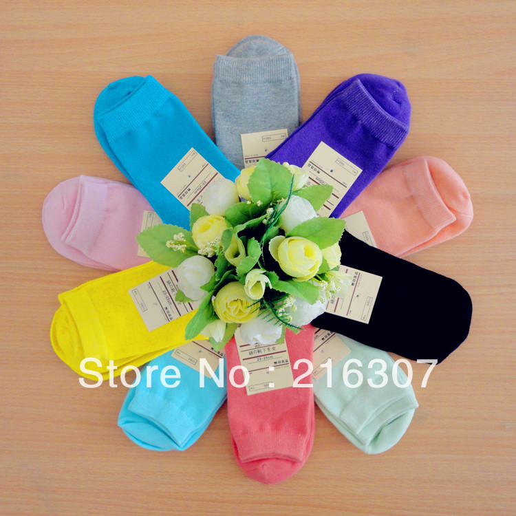Free Shipping women's 100% cotton socks