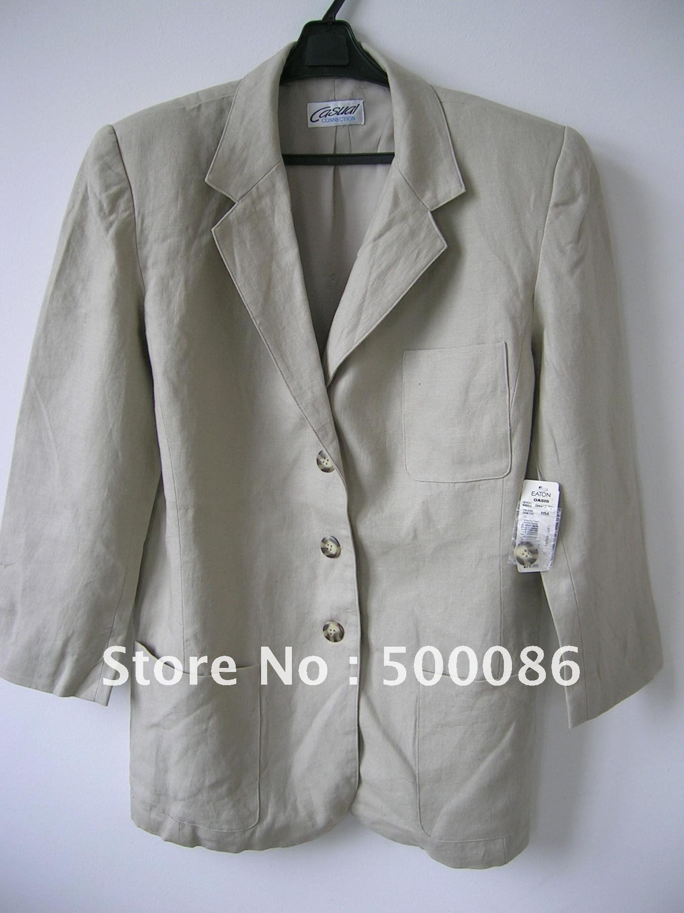 Free shipping Women's 100% linen Jacket