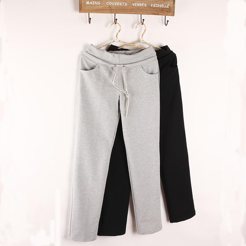 Free Shipping Women's 100% thick cotton straight casual sports pants comfortable pajama pants lounge pants Wholesale price