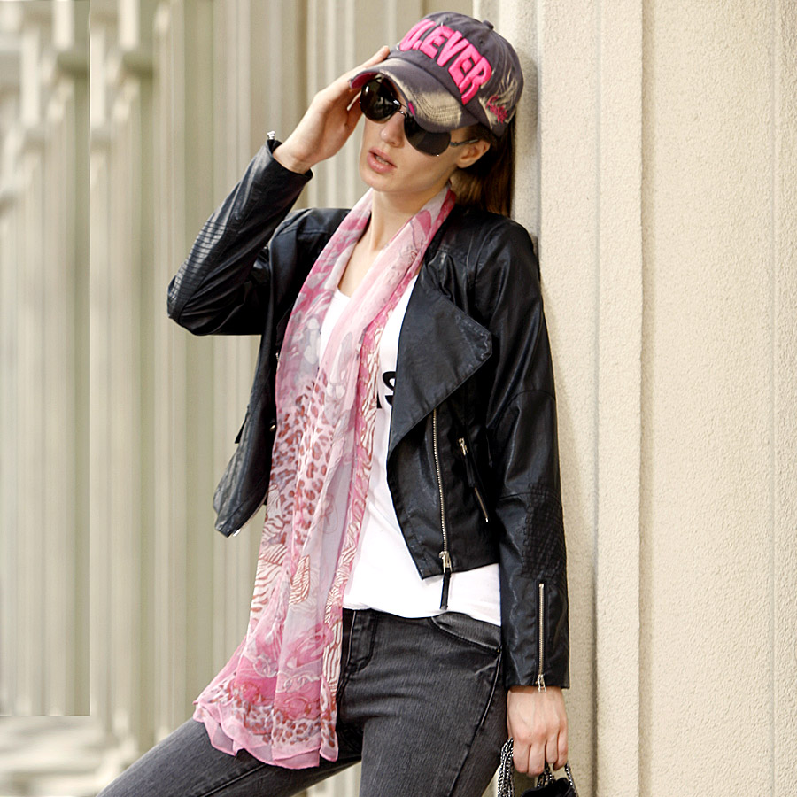 free shipping Women's 2012 autumn oblique zipper female leather jacket blue motorcycle leather clothing outerwear 6055