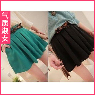 Free shipping+ Women's 2012 summer vintage high waist ruffle all-match culottes k582 spring