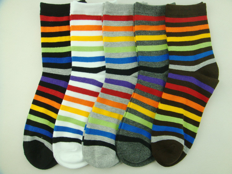Free shipping!! Women's All Over Denim Stripe Crew Sock