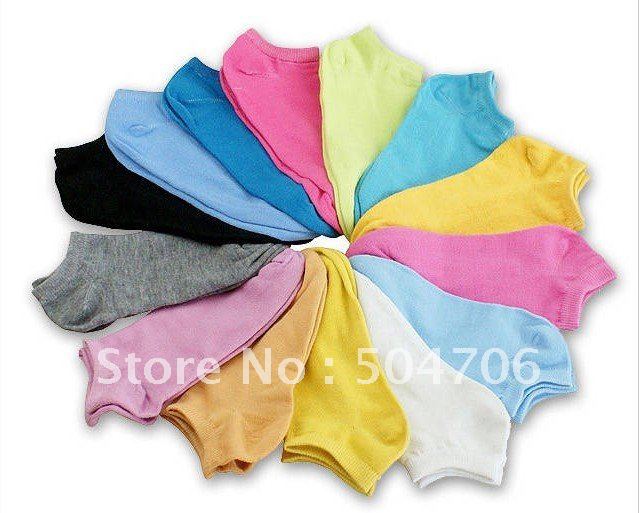 Free Shipping women's ankle socks Floor sox cotton Sock Slippers mix color