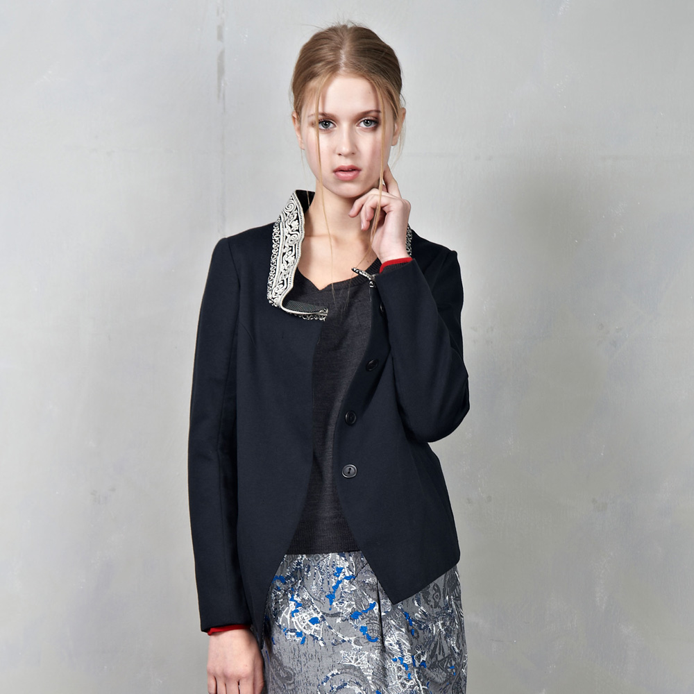 Free Shipping Women's  autumn  cotton print compound fashion slim 8930918 Outerwear