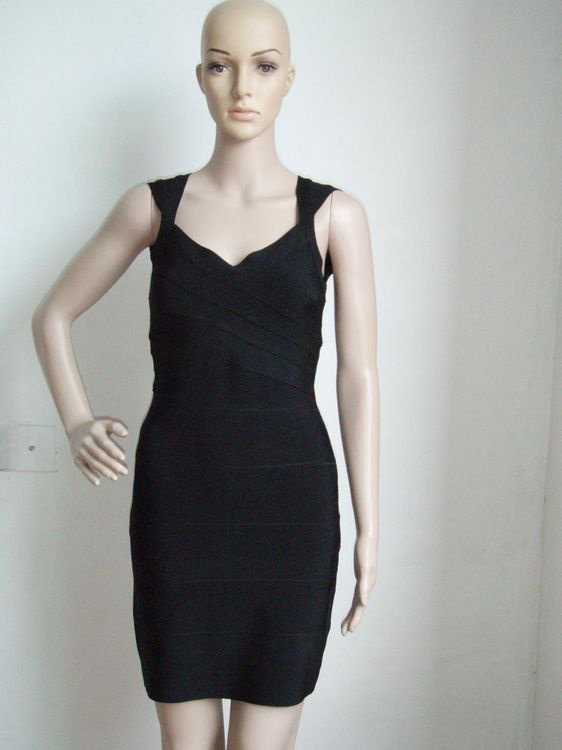 Free Shipping Women's Bandage Knitted Silk Celebrity Dress, backless Dress  /Actual pictures!