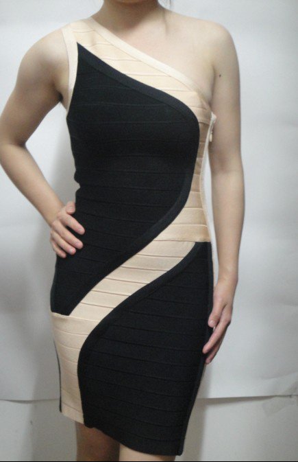 Free Shipping Women's Bandage Knitted Silk Celebrity Dress, silver sexy evening dress party dress/Actual pictures HL009