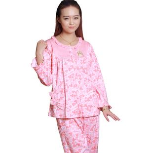 Free Shipping women's bear long-sleeve sleepwear lounge set 10