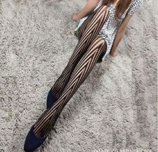 Free Shipping Women's Black Fishnet Tights Pantyhose Cosplay Dance
