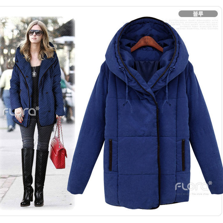 Free Shipping Women's Clothing Autumn And Winter Fashion Cotton-padded Down & Parkas Coat Hood Wadded Jacket