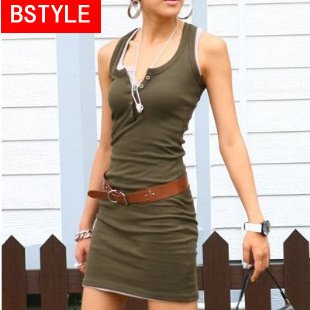 Free Shipping  / Women's Dress / Piece / Free Size / 10 Colors / Cotton / Sleeveless