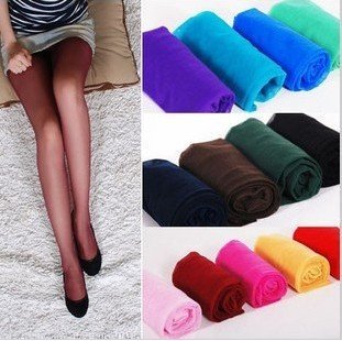 Free Shipping Women's Fahion Sexy  Candy Color Shiny Tights Silk Stocking Pantyhose Hot sale #2013