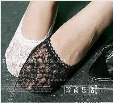 Free Shipping Women's Fashion Lace Socks,women's Pumps Invisible breathe freely ankle socks
