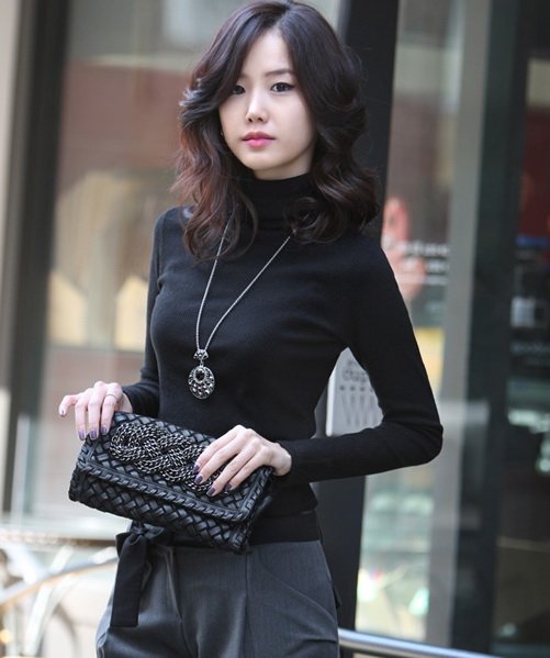Free shipping!!!women's fashion turtleneck Bottoming shirt long cleeve pullovers multi-colors 100%cotton