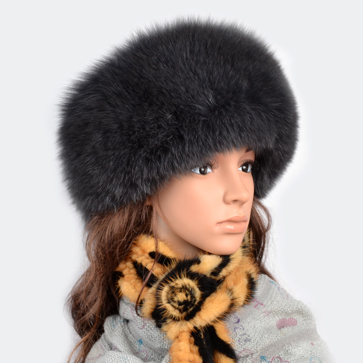 Free shipping Women's fox fur princess hat 2012 fox genuine leather fur hat women's