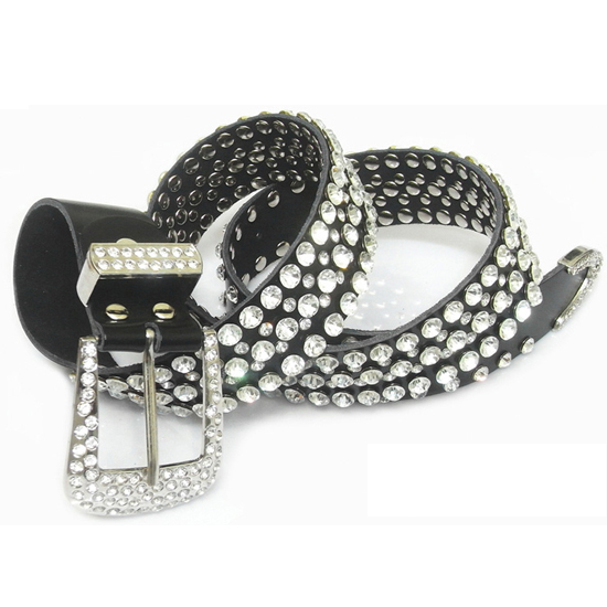 FREE SHIPPING+Women's Genuine Leather Pin Buckle Belts Fashion Rhinestone Cowhide Wide Belt Waist Of Trousers Belt ---01