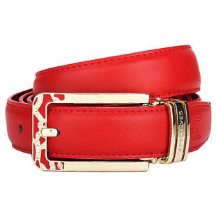 free shipping  women's genuine leather strap female  fashion red color cowhide  belt