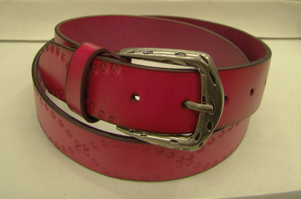 Free shipping women's impressed 100% real leather belts many styles available- wholesale/retail
