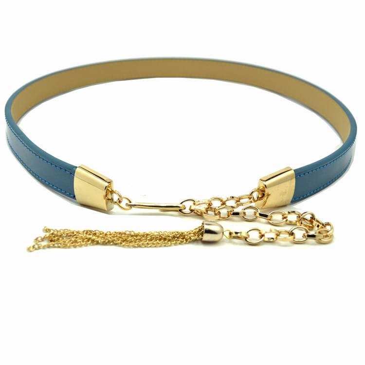 Free Shipping Women's japanned leather tassel belt patent leather decoration waist decoration fashion strap