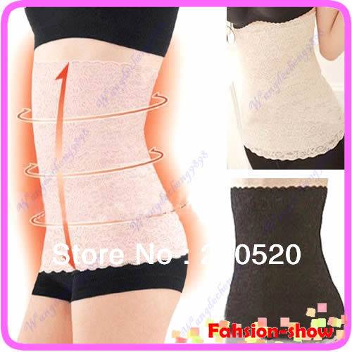 Free Shipping Women's Lace Body Shaper Shaping Waist Cincher Tummy Control Girdle Slim Belt Hot