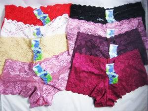 Free shipping!! Women's lace floral high-waisted Panties sexy lacy underwears free size colorful