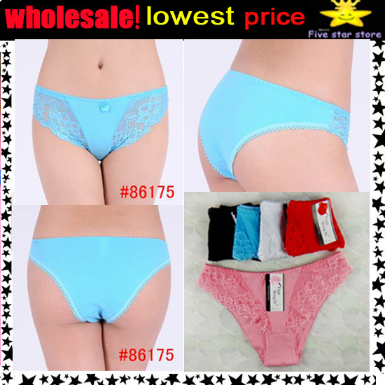 Free shipping!! Women's lace floral high-waisted Panties sexy lacy underwears free size colorful