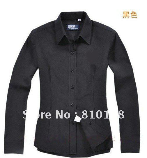 free shipping women's long shirt,cotten,fashion style lade's plaid polo shirt  ,women clothes 2012!