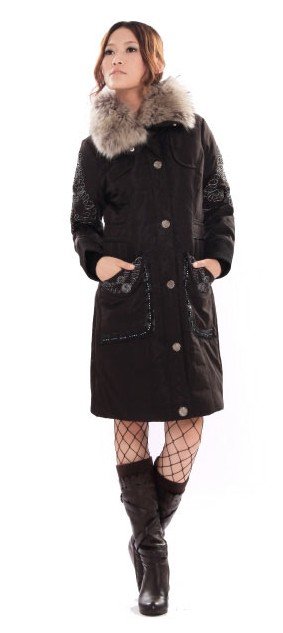 free shipping ! Women's long style down jacket coat 911073