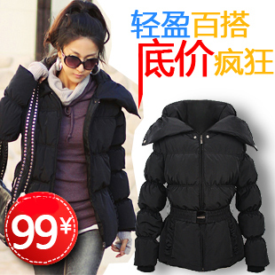 free shipping ! women's medium-long slim thickening cotton-padded jacket