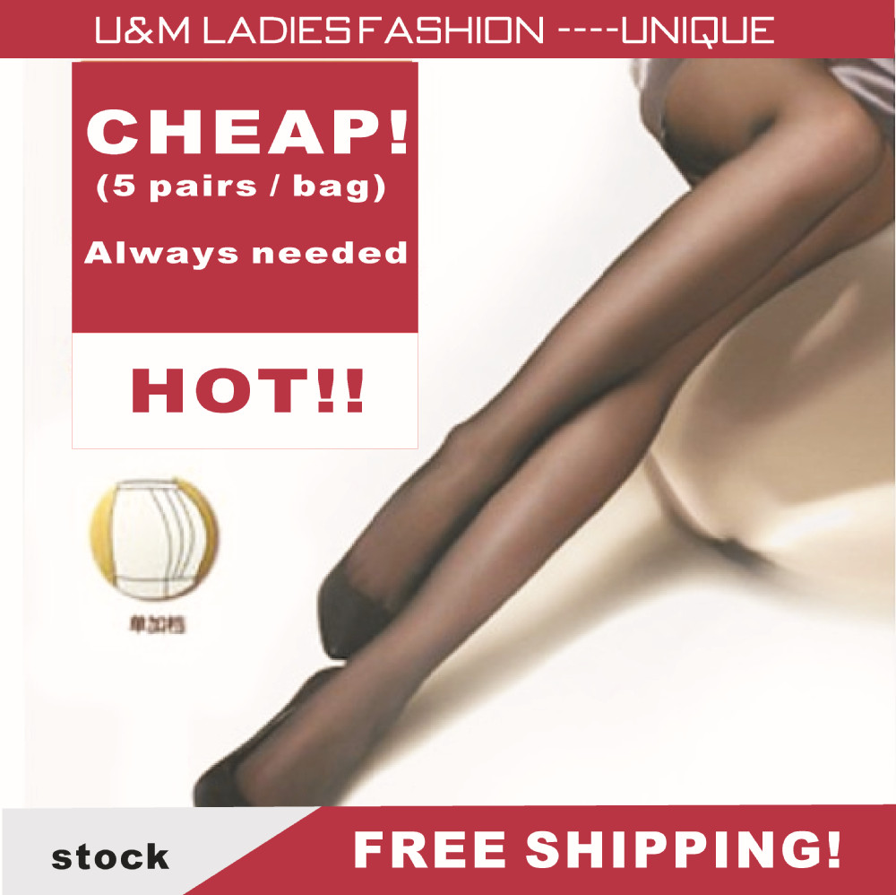 free shipping.women's Mona  ultra-thin silk socks plus crotch Core-spun Yarn wire jumpsuit stockings