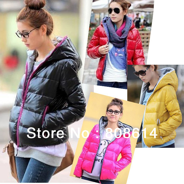 Free Shipping Women's New Fashion Long-Sleeve Winter Warm Hoodie Zip Up Jacket Coat Outwear