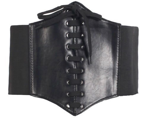 Free Shipping women's NEW STRETCH Slim Fit Wide Leather Waistband WAIST BELT -drop shipping