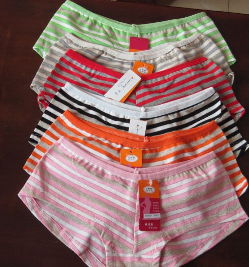 Free shipping!!Women's Panties 100% cotton different style Mix size Mix color